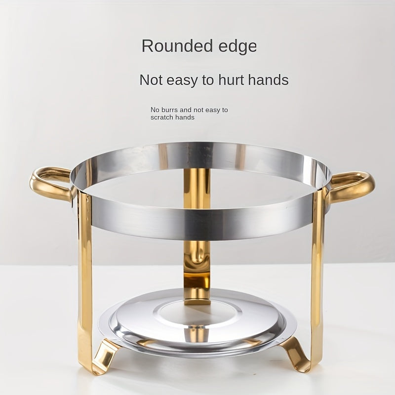 Ensemble de buffet en acier inoxydable avec réchauds