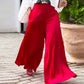 ❤️Ensemble Deux Pièces pour Femme, Haut à Épaules Dénudées et Pantalon à Taille Haute❤️