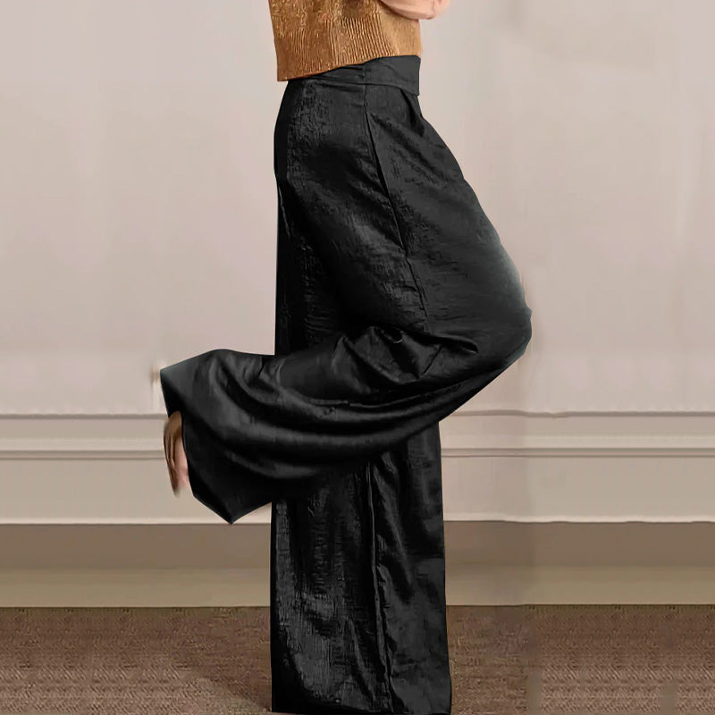 🔥Offre Fête des mères - 30% de réduction🤱Ensemble deux pièces gilet brillant et pantalon large pour femmes