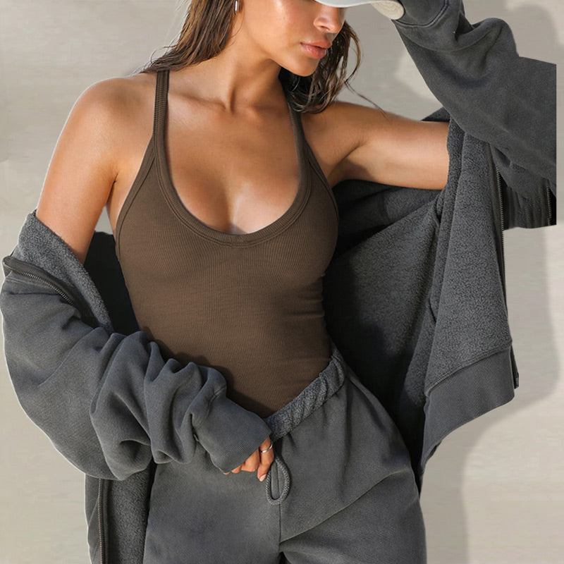 Camisole de yoga et d'athlétisme sans manches pour femmes