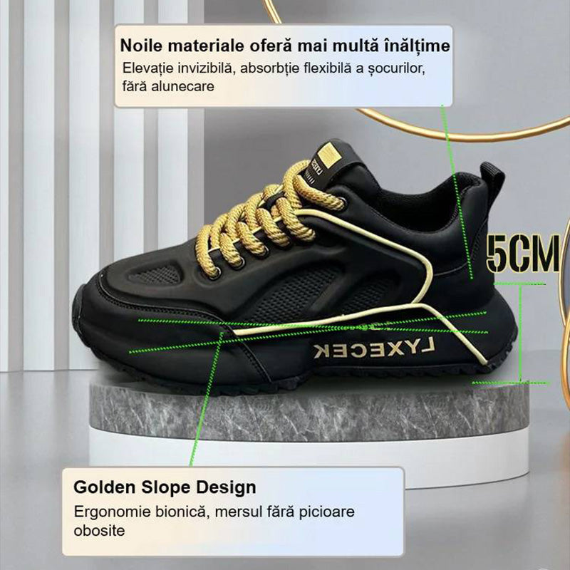 Men's Lightweight, Breathable & Shock-absorbing Shoes with Thick Sole