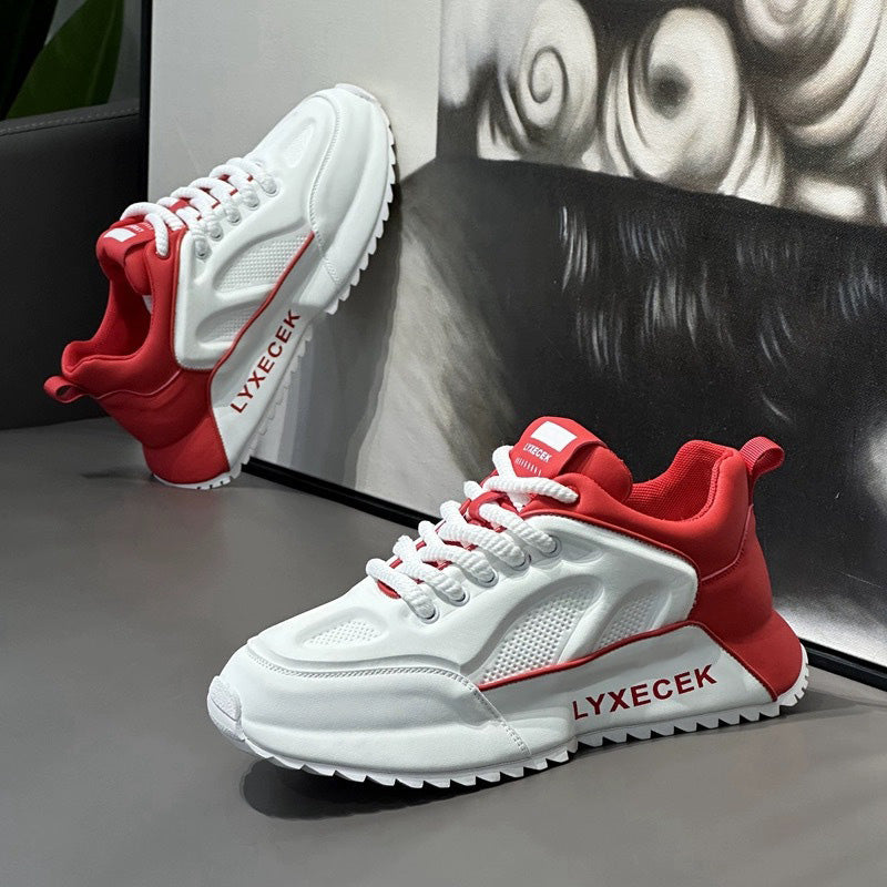 Men's Lightweight, Breathable & Shock-absorbing Shoes with Thick Sole