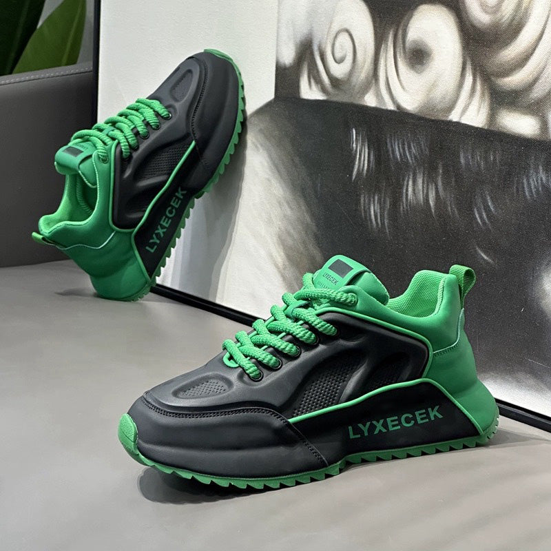 Men's Lightweight, Breathable & Shock-absorbing Shoes with Thick Sole