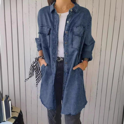 🔥Vêtements d'extérieur en jean amples et confortables pour femme🌟