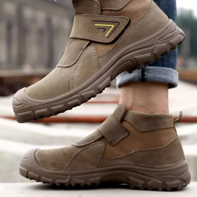 Bottes de Travail Légères à Bout en Acier et Antidérapantes pour Hommes