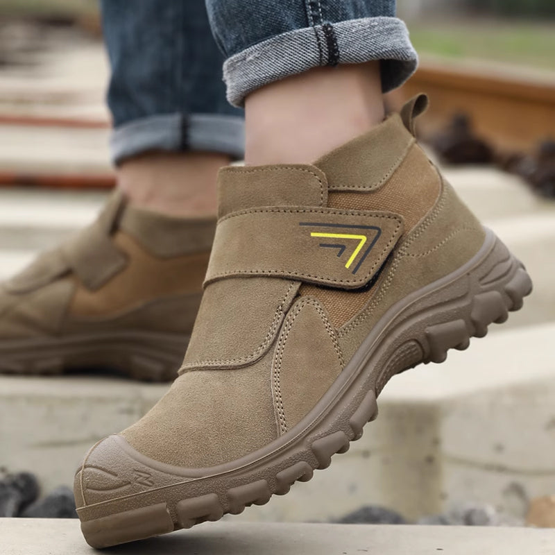 Bottes de Travail Légères à Bout en Acier et Antidérapantes pour Hommes