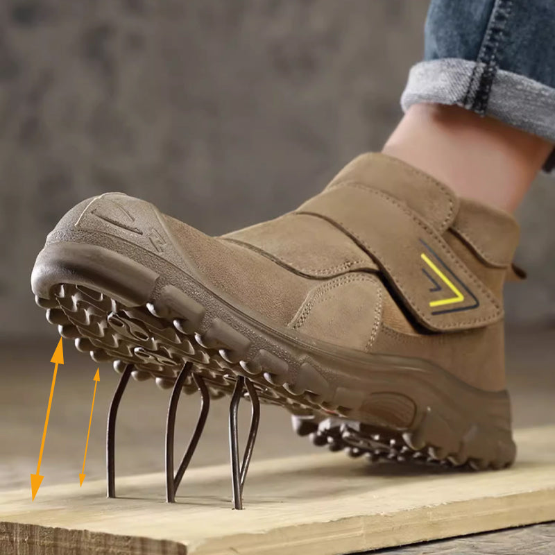 Bottes de Travail Légères à Bout en Acier et Antidérapantes pour Hommes