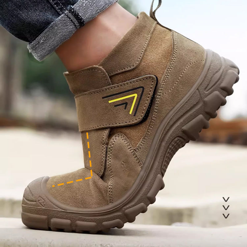 Bottes de Travail Légères à Bout en Acier et Antidérapantes pour Hommes