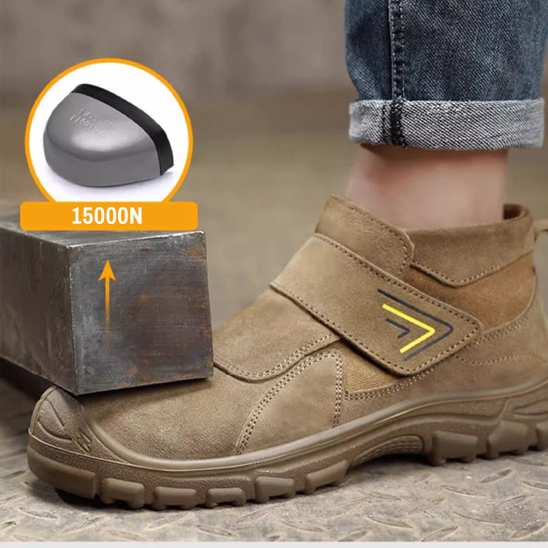 Bottes de Travail Légères à Bout en Acier et Antidérapantes pour Hommes