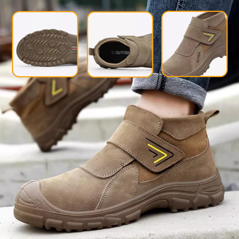 Bottes de Travail Légères à Bout en Acier et Antidérapantes pour Hommes