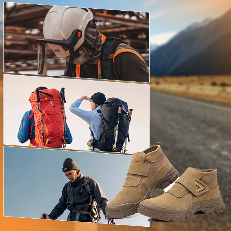 Bottes de Travail Légères à Bout en Acier et Antidérapantes pour Hommes