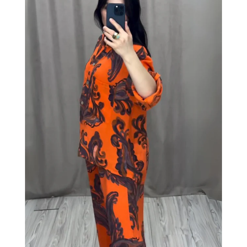 🔥2024 Nouveau Chemise et pantalon pour femmes, ensemble de deux pièces