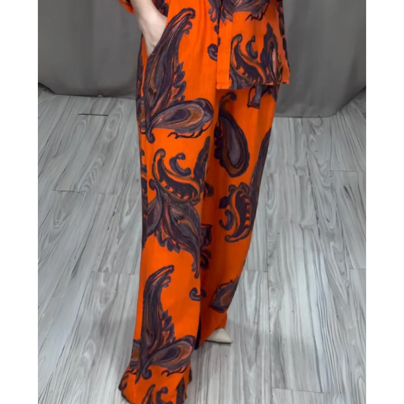 🔥2024 Nouveau Chemise et pantalon pour femmes, ensemble de deux pièces