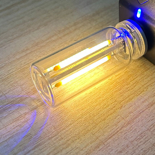 Lampe de Nuit USB Portable à Ampoule en Verre avec Commande Tactile