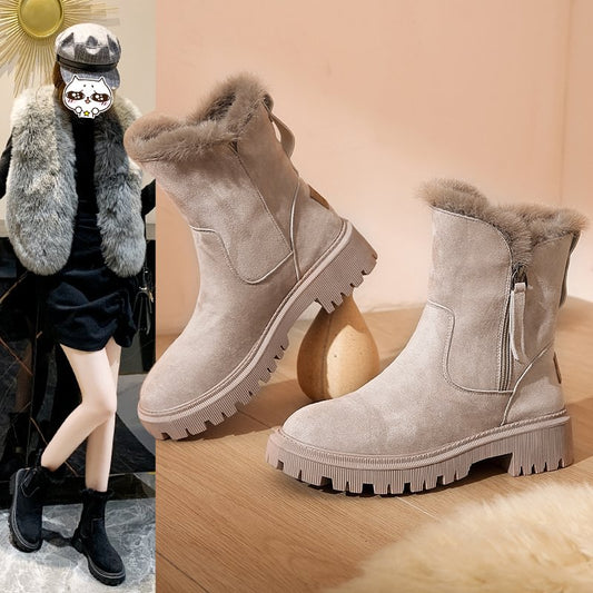 Bottes de neige Martin en polaire d'hiver pour femmes