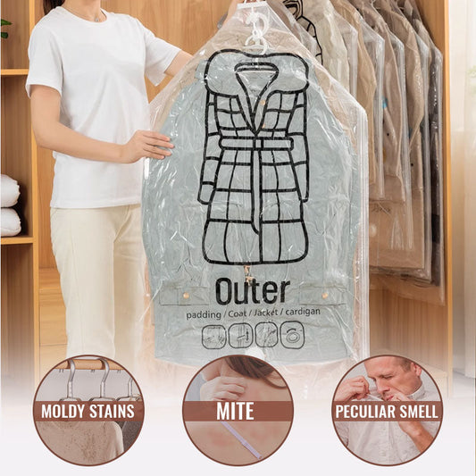 🧺 50% DE RÉDUCTION! 💨 Sac de Conservation Sous Vide à Suspendre – Économise 50% d'Espace, Réutilisable & Sans Pompe Requise 👚