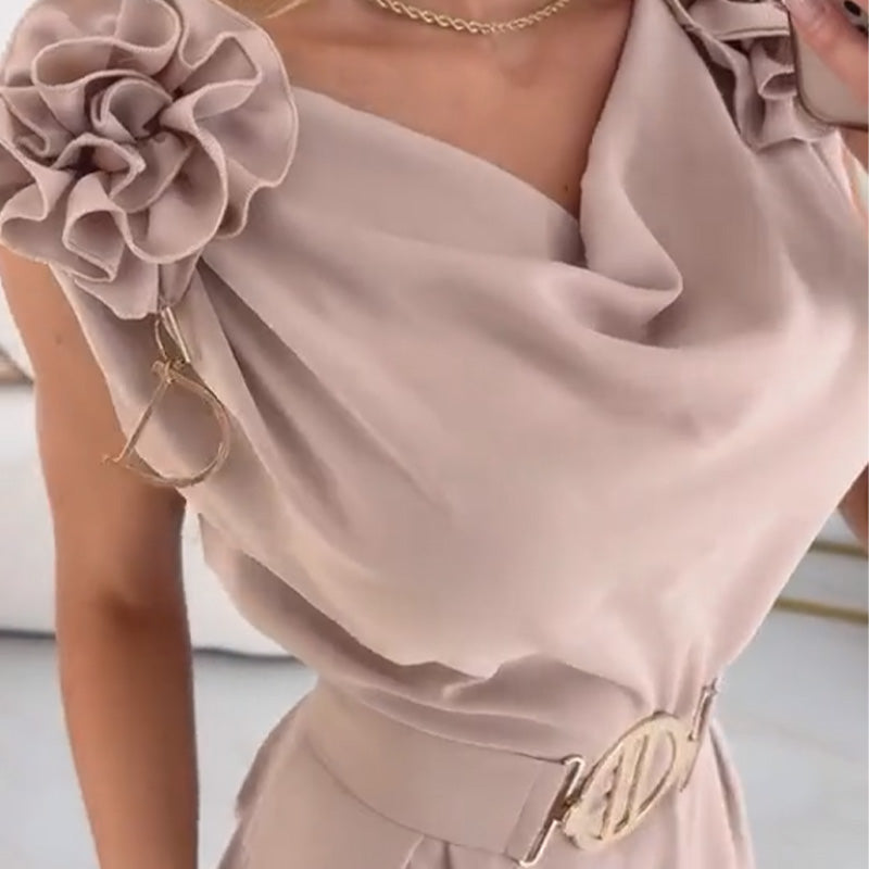 ✨Combinaison sans manches pour femmes avec ornements floraux