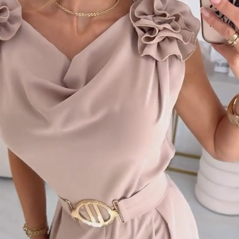 ✨Combinaison sans manches pour femmes avec ornements floraux