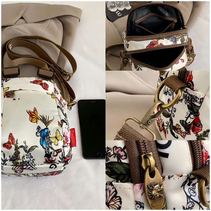 Sac à bandoulière multicouche imprimé mode pour femme
