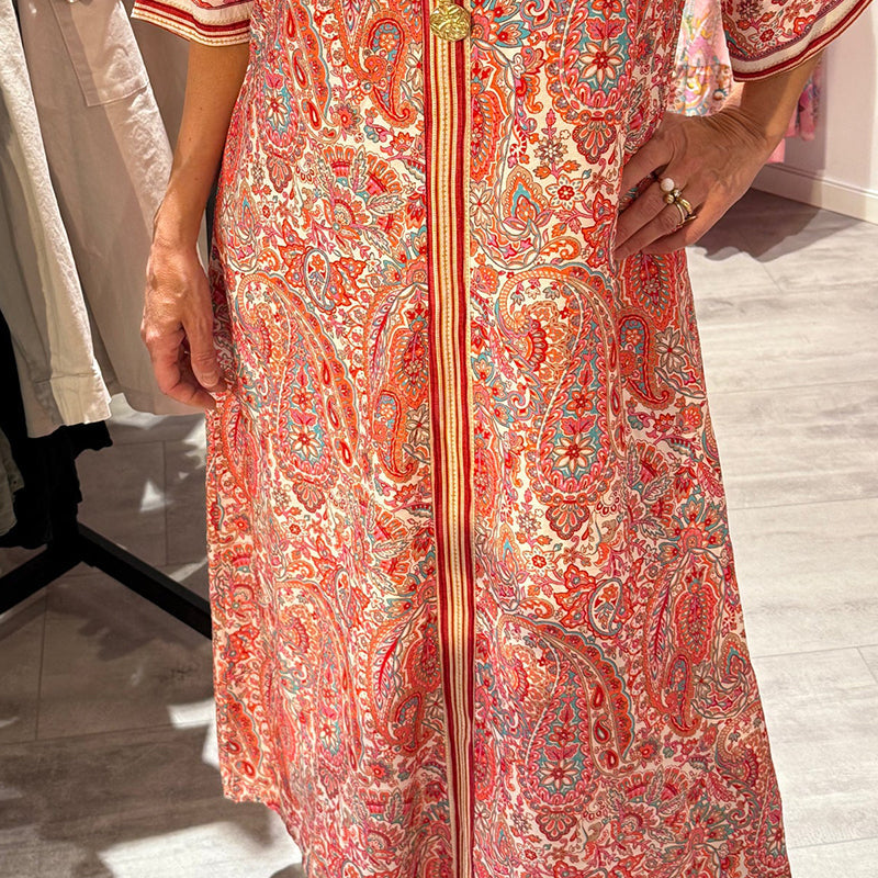 Dames comfortabele losse printjurk