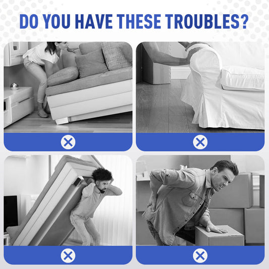 Déménageurs de meubles lourds avec roues