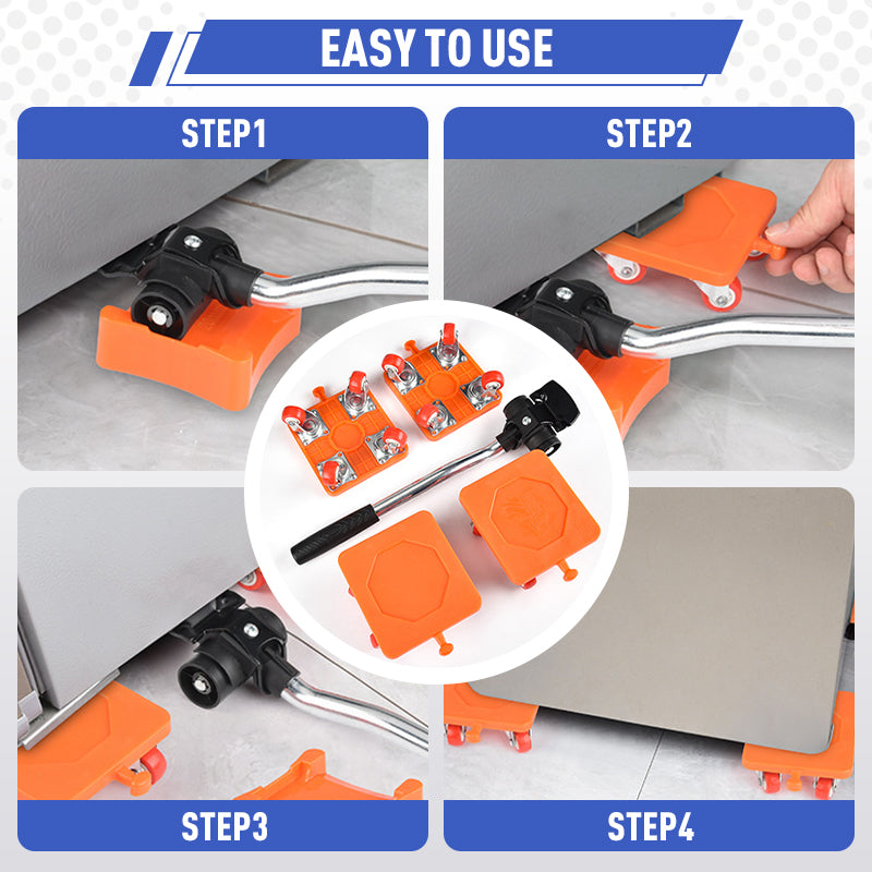 Déménageurs de meubles lourds avec roues