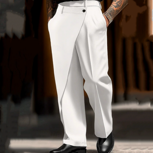 Pantalon de costume ample à jambes larges pour homme