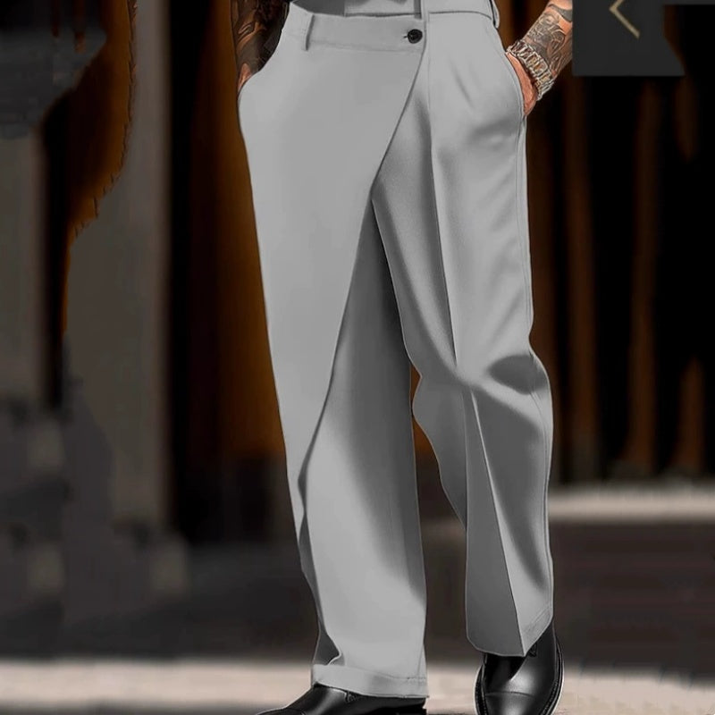 Pantalon de costume ample à jambes larges pour homme