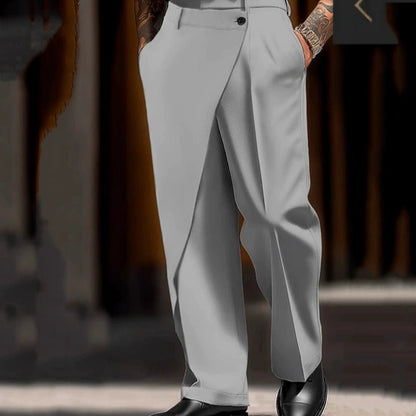 Pantalon de costume ample à jambes larges pour homme