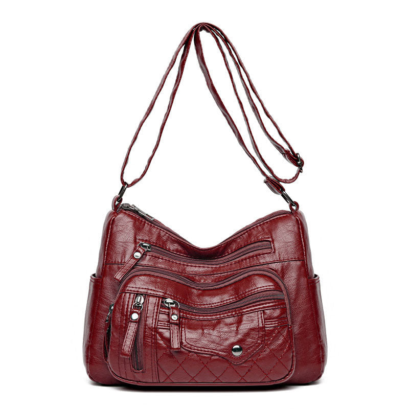 Sac à bandoulière simple à multiples poches pour femme