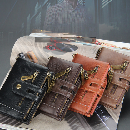 Portefeuille pour homme grande capacité avec chaîne