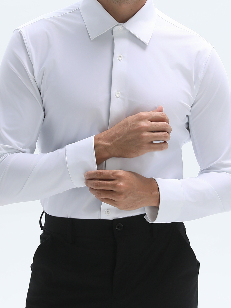 👔✨ 👑 Fliwos Chemise Extensible avec Triple Protection Sans Repassage pour Hommes