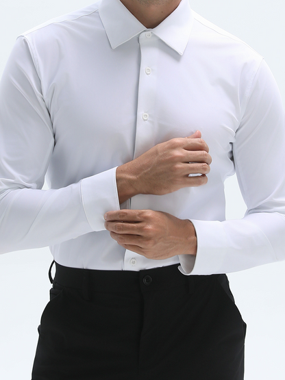 👔✨ 👑 Fliwos Chemise Extensible avec Triple Protection Sans Repassage pour Hommes