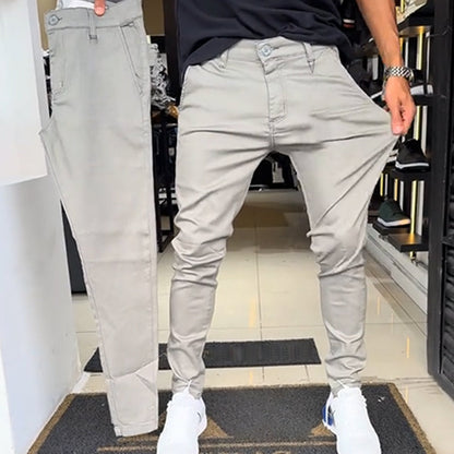 🌟 Coupe parfaite, look élégant – Le pantalon casual slim fit