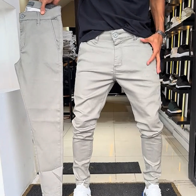 🌟 Coupe parfaite, look élégant – Le pantalon casual slim fit