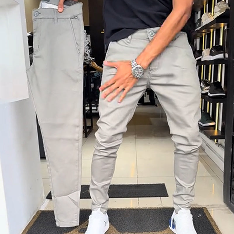 🌟 Coupe parfaite, look élégant – Le pantalon casual slim fit
