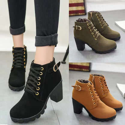 💥Bottes Femme à Talon Block Semelle Épaisse💥