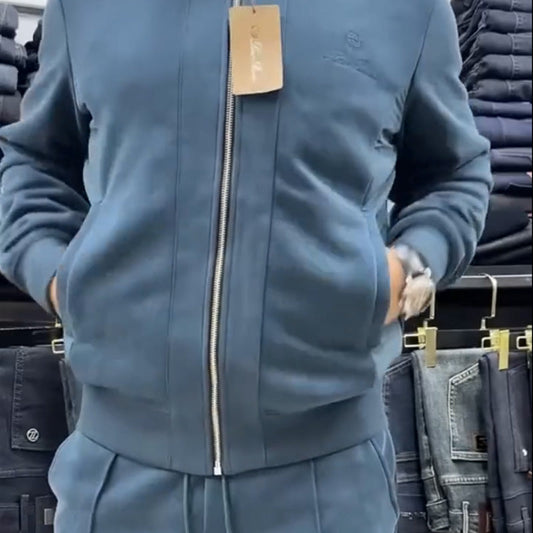 Ensemble deux pièces veste et pantalon décontractés pour homme