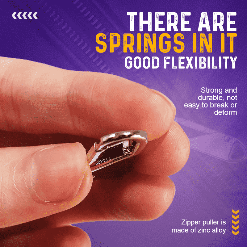 🛠️ 50% DE RÉDUCTION ! ✨ Tirette Universelle pour Fermeture Éclair (8PCS) - Design Détachable et Personnalisable, Installation Facile sans Outils 🔗📦