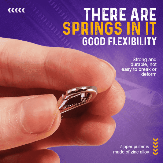 🛠️ 50% DE RÉDUCTION ! ✨ Tirette Universelle pour Fermeture Éclair (8PCS) - Design Détachable et Personnalisable, Installation Facile sans Outils 🔗📦