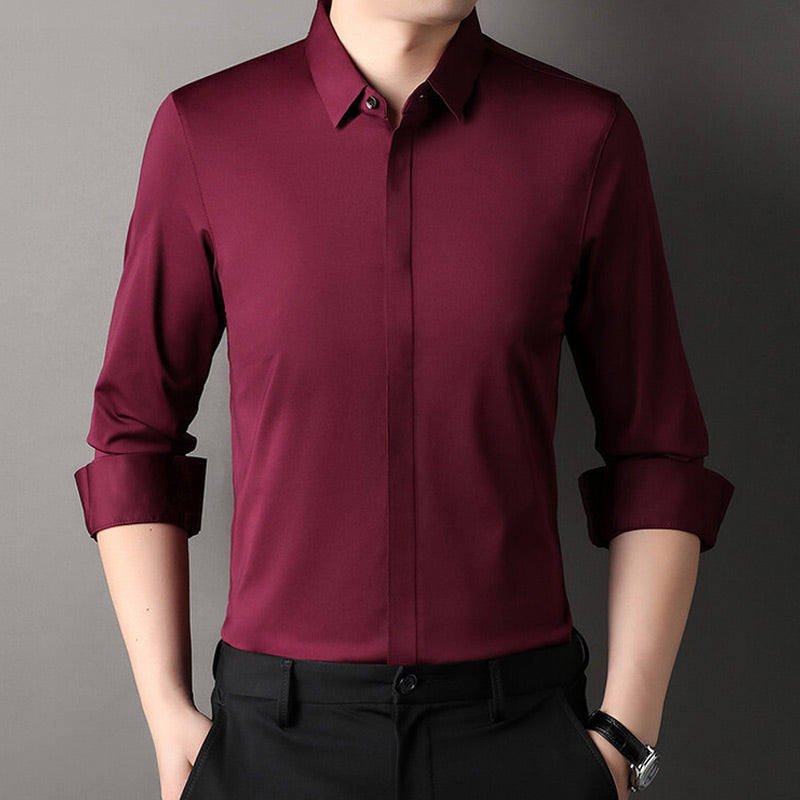 Chemise Habillée Extensible Infroissable pour Hommes