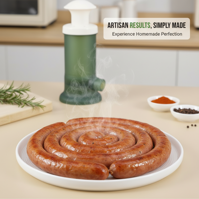 📢📢50% de réduction!!! 🌭Soldes de Noël à moitié prix ! Machine à Saucisses Manuel – Embossage Facile & Nettoyage Rapide, Parfaite pour Cuisine Familiale 🏠✨