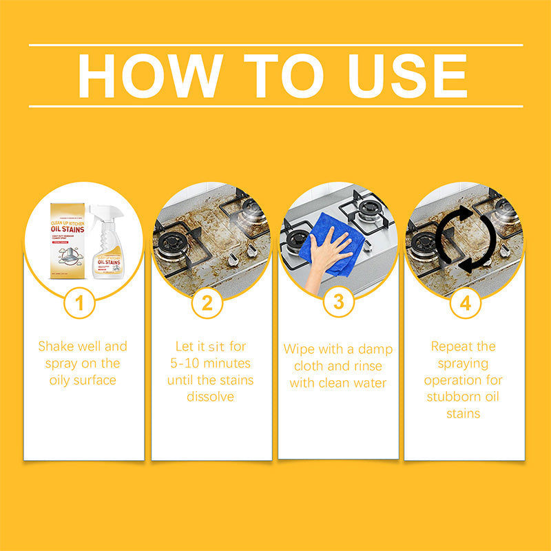 🔥Méga promo Black Friday – 50 % de réduction🔥Spray nettoyant puissant pour dégraisser la cuisine