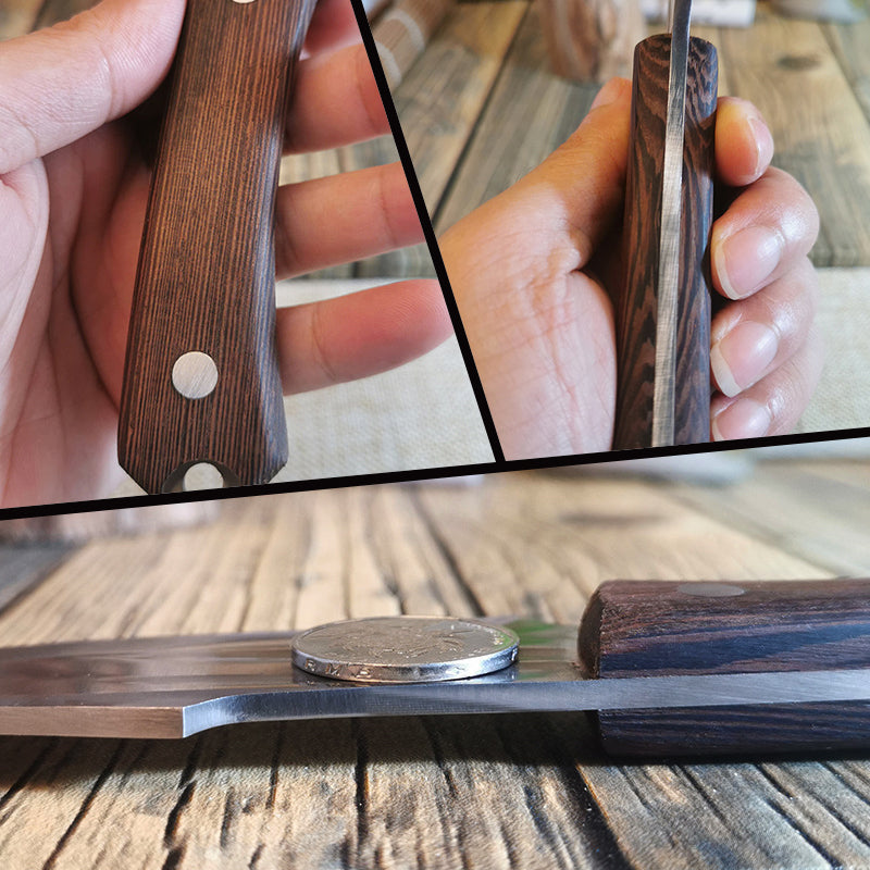 🔪 -50% IMMÉDIAT ! Couteau de Boucher Professionnel – Acier Inoxydable Forgé, Affûtage Laser & Étui en Cuir Offert ⚙️📦