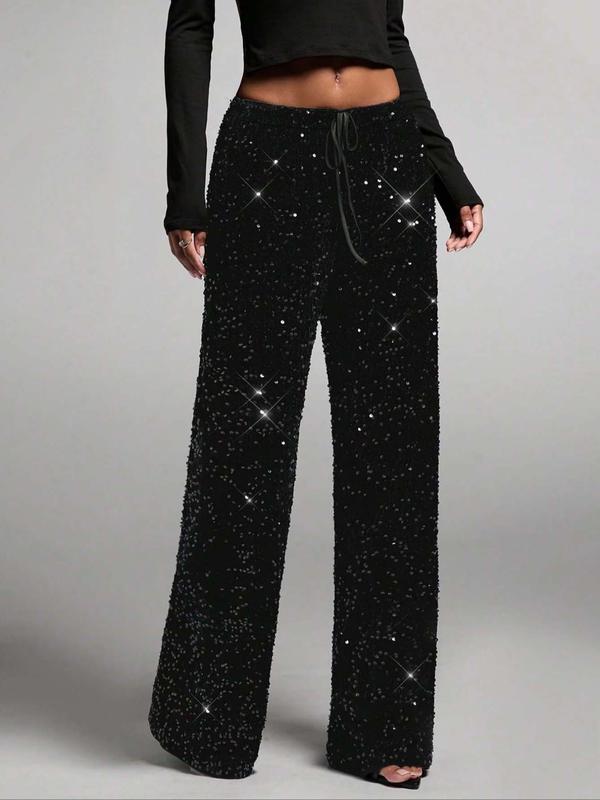 👖Pantalon Large à Paillettes Femme💥Éclat de Fête & Confort Garanti ✨