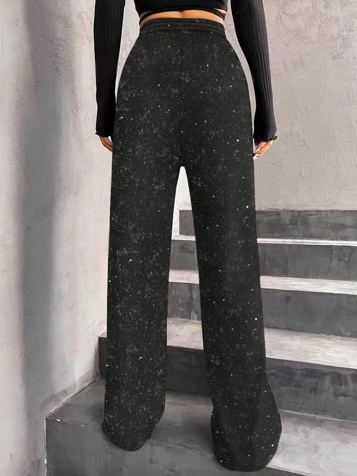 👖Pantalon Large à Paillettes Femme💥Éclat de Fête & Confort Garanti ✨