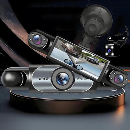 📢📢60 % de réduction !! ⏰ Caméra Embarquée 360° – Vision Nocturne Ultra HD, Surveillance Parking 24h & Enregistrement en Boucle ! 🚘🛡️