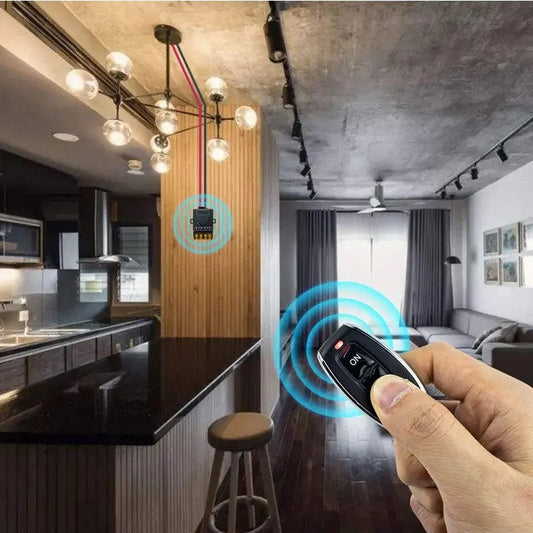 Kit interrupteur et récepteur de télécommande sans fil, sans câblage