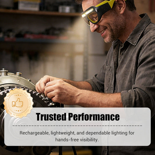 📢📢50 % DE RÉDUCTION !!✨Lampe frontale LED rechargeable pour lunettes