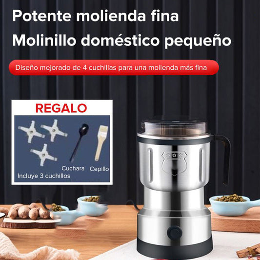 🎁 50% de réduction ! ⏳ Moulin électrique multifonctionnel pour usage domestique – 300W, cuchilla en S, 500 ml, acier inoxydable & facile à nettoyer ! ☕🌶️